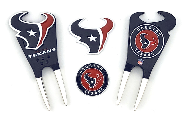 Houston Texans 2 Ballmarker Divot Tool