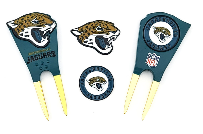 Jacksonville Jaguars 2 Ballmarker Divot Tool