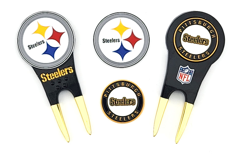 Pittsburgh Steelers 2 Ballmarker Divot Tool