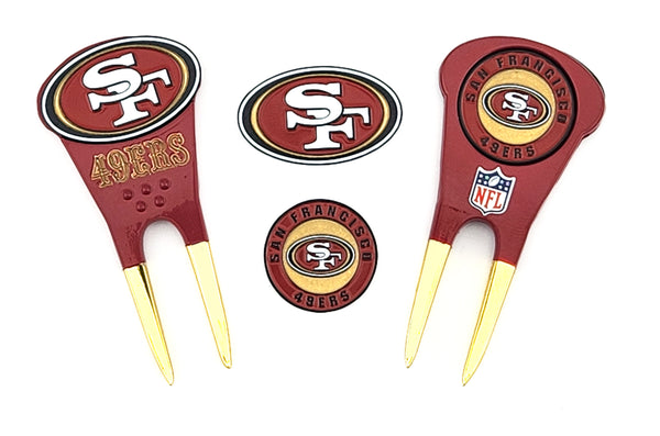 San Francisco 49ers 2 Ballmarker Divot Tool – PAC GOLF